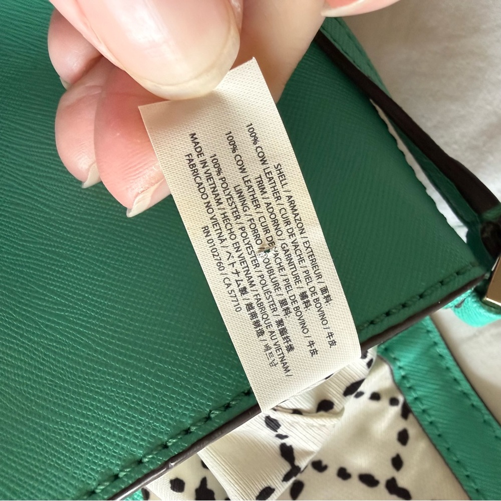 Kate Spade New York Teal Saffiano Leather Crossbody Wallet Clutch - Picture 5 of 11
